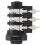 1/4 "6.5mm Stereo Audio PCB Presa Jack per cuffie a 6 pin 2