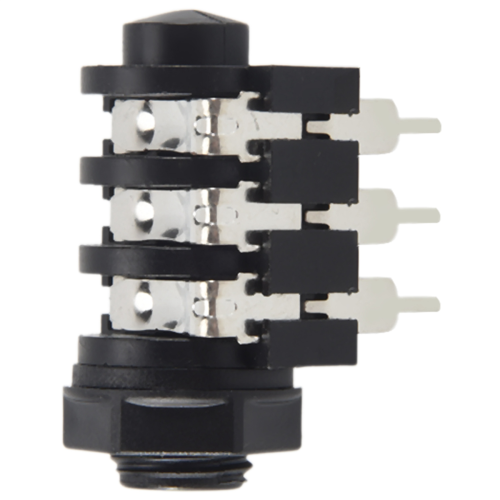 1/4 "6.5mm Stereo Audio PCB Presa Jack per cuffie a 6 pin 1