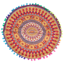 Indian Cuscini Del Pavimento Della Mandala Cuscino Rotondo Boemia Cassa # 13