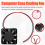 DC 12V 9 pale spazzole ventola di raffreddamento 40 mm x 40mm 9
