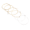 Set 6 Corde in metallo per chitarra acustica 1 Metro 1M 2