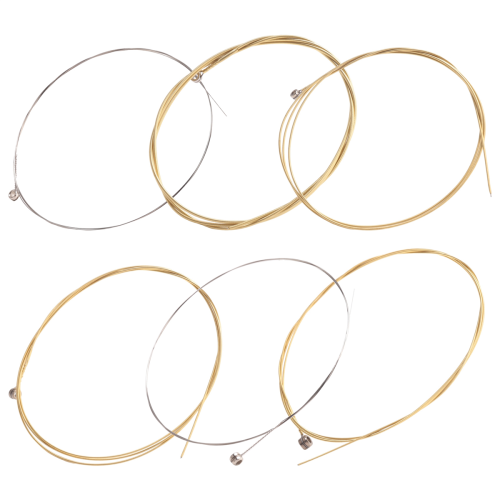 Set 6 Corde in metallo per chitarra acustica 1 Metro 1M 2