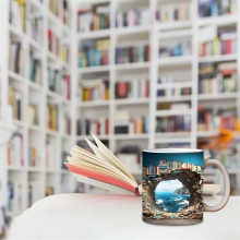 Tazza da Scaffale 11 Oz - Una per Biblioteca, Caffè Amanti Dei Libri, Design Dello Spazio