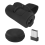 Mini Mouse Wireless 2.4G con per Dito da Viaggio Ottici Palmari Ergonomici (Nero) 2