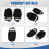 2 Pezzi Copriscarpe da Bowling Sliders per Scarpe Uomo un Secco Accessori 9
