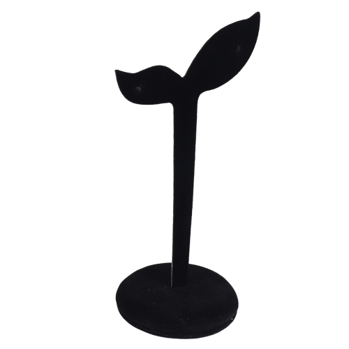 Espositore per Orecchini nel Velluto Puntelli Portaoggetti Rack 12 Cm X 7 (Nero) 2