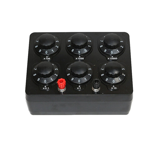 0-99999.9 Ohm Semplice Box Precisione Variabile Decade Strumento Didattico Insegnamento