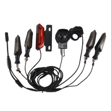 Per BBS01 BBS02 Bici Elettrica 24V/36V/48V Anteriore Posteriore Indicatore di Direzione Luce Freno Kit Conversione Ebike,A