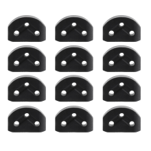 12 Pezzi Rulli per Chitarra Classica String Trees Fermo Guide Serrature Corde Morsetto Blocco Dado, Nero