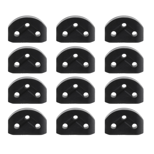 12 Pezzi Rulli per Chitarra Classica String Trees Fermo Guide Serrature Corde Morsetto Blocco Dado, Nero