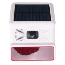 Sirena di Allarme Esterna Fili con Luce Stroboscopica Solare, Suono, Flash, per GSM Wifi 433 MHz Casa, Fattoria