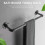 Accessori per Appendiabiti Appesi Bagno nel Metallo Vintage 3