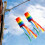2 Pezzi Windsock Colorato Appeso Decorazione per Appendere All'Aperto 5