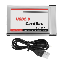Adattatore per Scheda da PCMCIA un USB 2.0 CardBus Dual 2 Porte 480M Computer Laptop