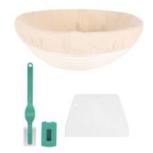 10 Pollici Cestello per Cottura Del Pane - Proofing Biancheria nel Stoffa Impastatrice Lame Lievitazione Naturale Set Panetteria e Casalinga Di