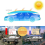 Parasole per Auto Universale Ombrellone Resistente All'Acqua Impermeabile 4,2 X 2,1 M 5