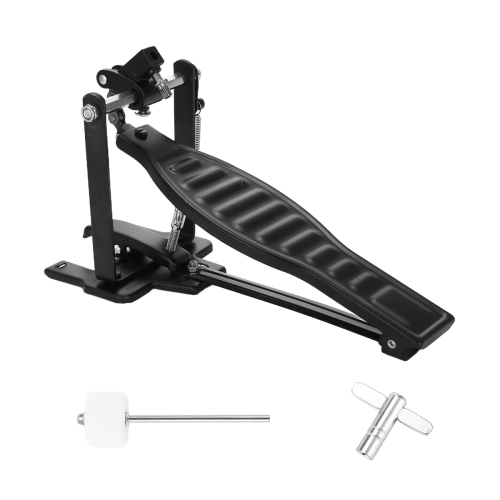 Pedale per Batteria Set di Pedali In Lega Alluminio Nero Bambini con e Chiave 1