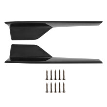 Minigonne Laterali per Veicoli Universali Nero 450 Mm Esterno Lato Inferiore Estensioni Diffusori Auto un Labbro (Nero )
