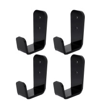 Supporto da Parete per Espositore Bastone Hockey 4 Pezzi, Golf, Hockey, Gancio Orizzontale di Casa