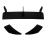 per Golf 7R 7 R 2013-2016 Nero Paraurti Posteriore Diffusore Splitter Spoiler Alette Trim 1