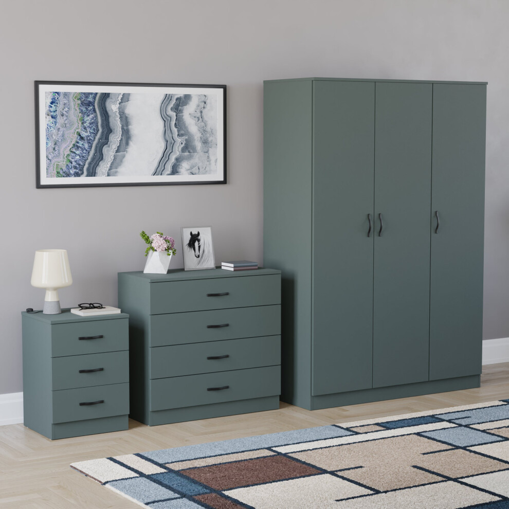 (Jasper Green) Vida Designs Riano 3 Piece Bedroom Set 12
