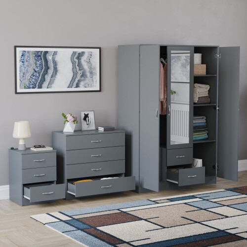 Vida Designs (Grey) Vida Designs Riano 3 Piece Bedroom Set 18 1
