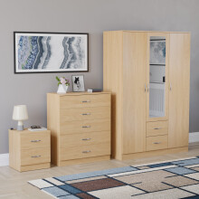 (Pine) Vida Designs Riano 3 Piece Bedroom Set 17