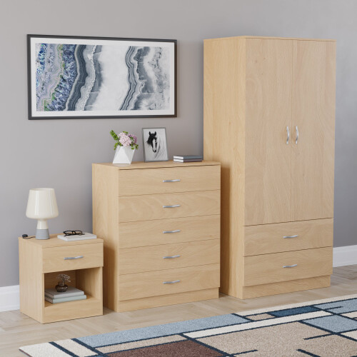 Vida Designs (Pine) Vida Designs Riano 3 Piece Bedroom Set 3