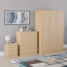 (Pine) Vida Designs Riano 3 Piece Bedroom Set 11