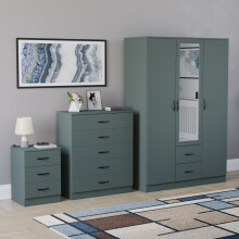 (Jasper Green) Vida Designs Riano 3 Piece Bedroom Set 19