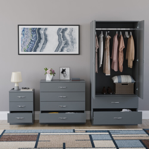 Vida Designs (Grey) Vida Designs Riano 3 Piece Bedroom Set 6 2