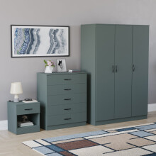 (Jasper Green) Vida Designs Riano 3 Piece Bedroom Set 9
