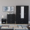 Vida Designs (Black) Vida Designs Riano 3 Piece Bedroom Set 15 5