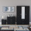 Vida Designs (Black) Vida Designs Riano 3 Piece Bedroom Set 16 5