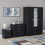 Vida Designs (Black) Vida Designs Riano 3 Piece Bedroom Set 16 1
