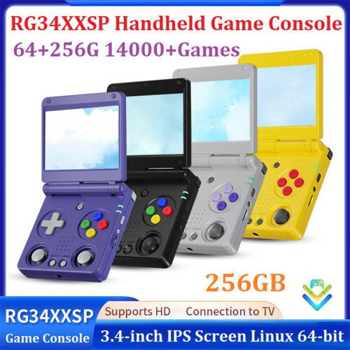 RG34XXSP Retro Game Console Linux 64Bit 3.4 Inch 64+256G A 1
