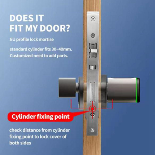 Anti-Theft Gate Fingerprint Lock Replacement Lock Cylinder,A 1