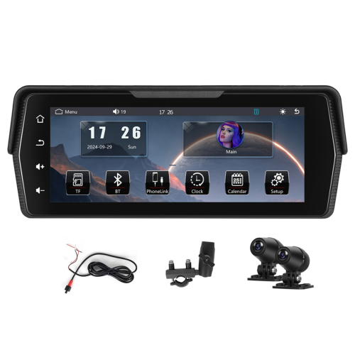 Πλοήγηση 6,8 ιντσών οθόνη μοτοσικλέτας Carplay Android Auto IP67