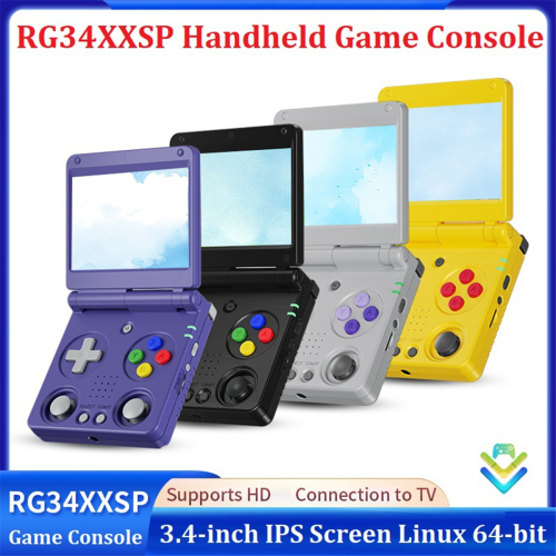 RG34XXSP Retro Game Console Linux 64Bit 3.4 Inch 720x480 Grey 1