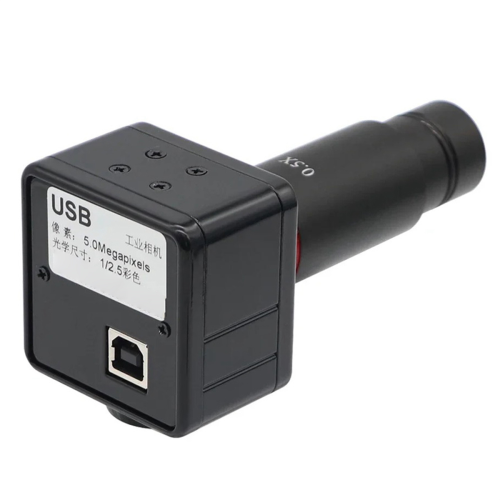 5MP C-Mount Microscope Industrial Digital Camera USB 2.0 0.5X 1