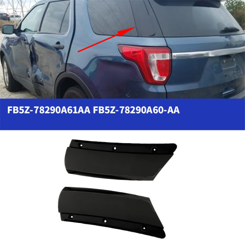 1Pair Rear Windshield D Pillar Molding Exterior Trims Cover for 1