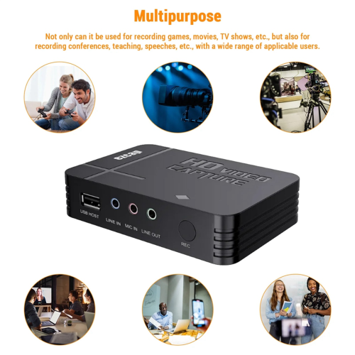 Κάρτα λήψης βίντεο HD 288P, συσκευή λήψης βίντεο USB με σύνδεση κάμερας 1