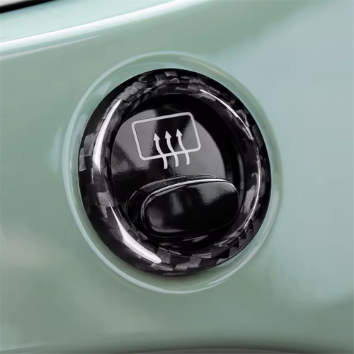 Echt Harte Carbon Fiber Auto Turbo Ring Aufkleber Abdeckung für 1
