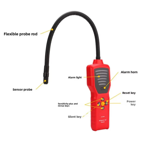 UT336A Refrigerant Leak Detector Cfcs Hcfcs Hfcs Leakage Tester 2
