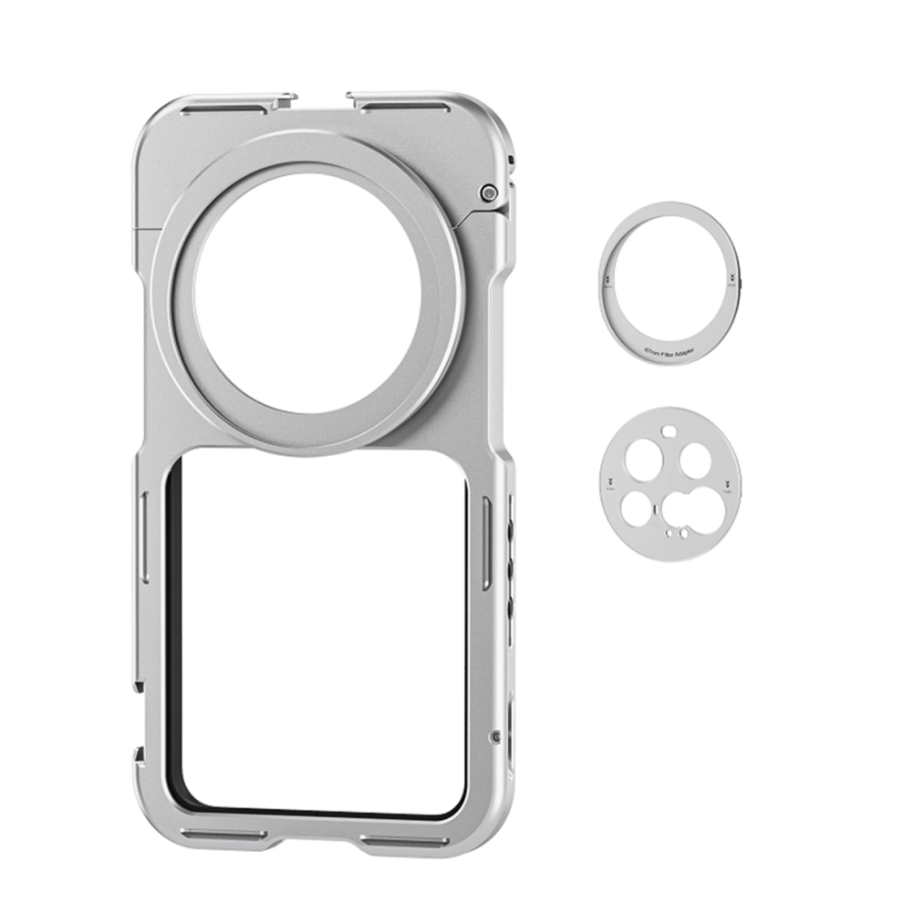 Phone Cage Kit For 15 Ultra 17Mm Threaded Lens Silver 4712801485479