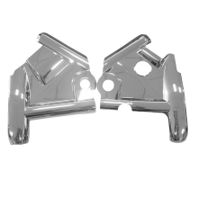 1 paar Motorrad Chrome Gabel Oberen Rahmen Neck Abdeckungen für