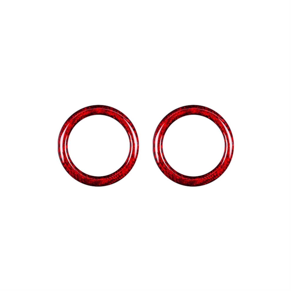 Real Hard Carbon Fiber Car Shift Panel Ring Sticker For Red 4712801475609