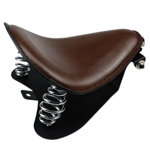 YY-184 Motorcycle Modification Retro Modified Cushion Seat Bag Brown