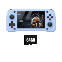 G28 Retro Handheld Video Game Console 64GB 4.3 Inch HD Screen Blue