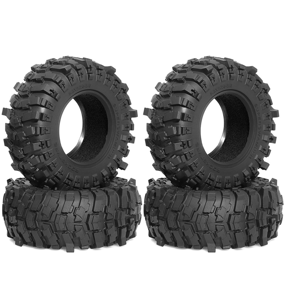 132Mm 2.6Inch Rubber Tire Wheel Tyre For 1/8 1/10 Rc Crawler Car,A 4712801476699